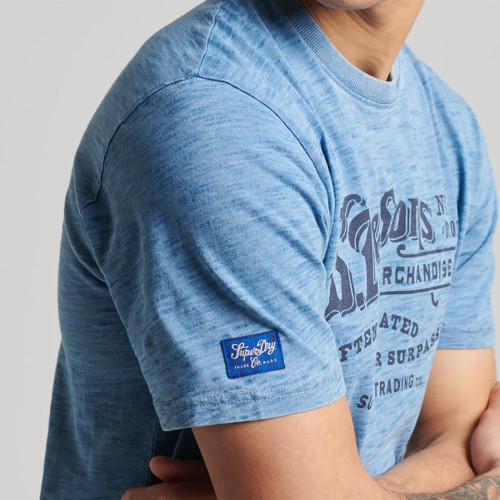 Superdry Ανδρική κοντομάνικη μπλούζα Vintage Script Style Indigo T-Shirt